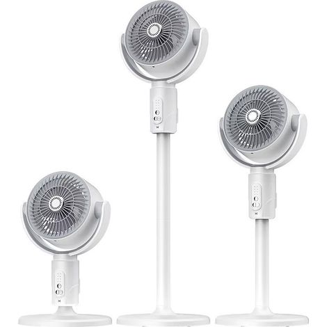 Ventilateur 3en1 sans fil et rechargeable hauteur réglable avec télécommande (1/4)