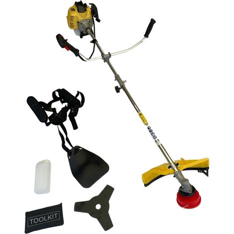 Nemura – Débroussailleuse thermique 52cc – Moteur 2 temps 1600W – Tête double fil avec système Tap and Go – Largeur de coupe 43cm