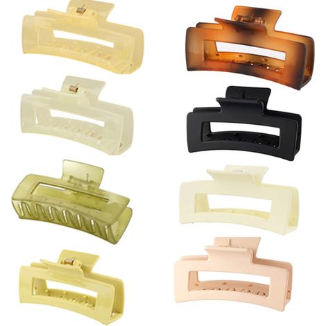 Conjunto de 8 pinzas para el cabello brillantes y esmeriladas, accesorios para el cabello para mujeres y niñas. (1/3)