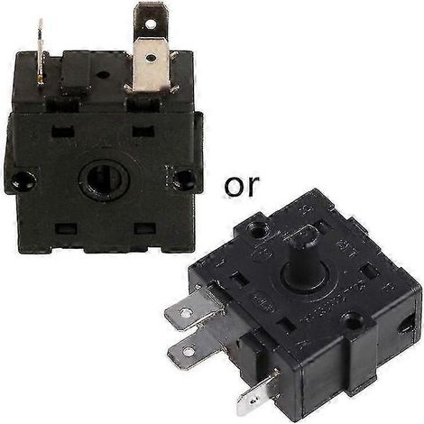 Sélecteur rotatif pour radiateur électrique d'appoint, position 3 ou 5 broches, 250 V CA, 16 A (1/4)