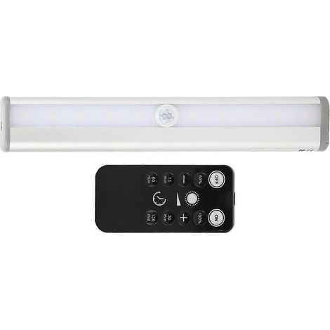LED-Schrankleuchte, warmweiß, Helligkeit einstellbar, Timerfunktion, magnetische Schrankleuchte mit Fernbedienung