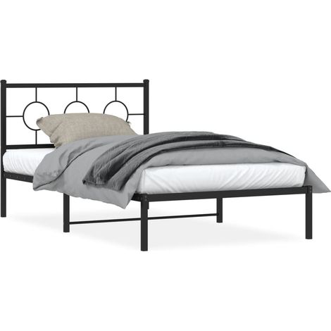 Maison Exclusive - Estructura cama sin colchón con cabecero metal (1/5)