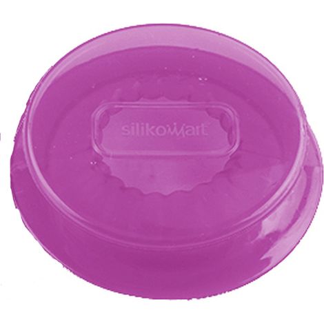 Silikomart Coperchio in Silicone CAPFLEX XL, Colore Rosa, Misure Diametro 105 mm, Elastico e Lavabile in Lavastoviglie, (1/4)