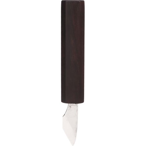 Couteau à sculpter le bois en ébène, design ergonomique, manche confortable, tranchant et pratique pour le travail du bois artisanal