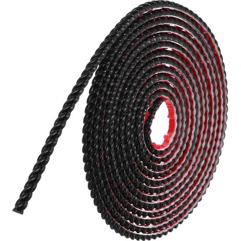 Bandes décoratives adhésives pour plafonds et murs – 2 rouleaux noir, 10 mm × 1,5 m, en PVC haute adhérence (1/5)