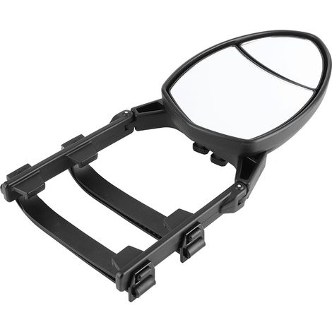 Rétroviseur universel double vue pour remorque, rétroviseur latéral ovale réglable à clipser, 7,5 x 5,5 pouces, convient aux voitures et aux camions. (1/5)