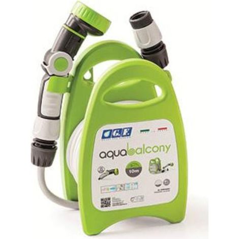 MIBRICOTIENDA pluvia gf kit portamangueras aquabalcony 10 mt verde  80285852