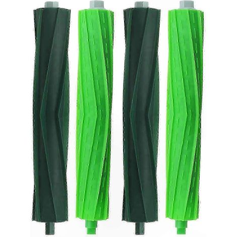 Pièces de rechange Roomba : brosses en caoutchouc et filtres HEPA pour aspirateurs des séries i, E et j (2 jeux de brosses en caoutchouc) (1/5)