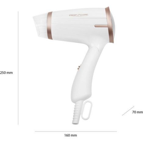 Seche-cheveux - 250 x 160 x 70 mm - Blanc-champagne - 1 Unite (1/5)