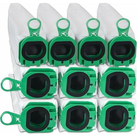 Bolsas para aspiradora, paquete de 10 bolsas para aspiradora Vorwerk Kobold VB100 VB 100 FP100 FP 100, kit de bolsas de repuesto para el polvo (1/5)