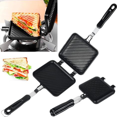 Machine à pain pour grille-pain double face avec poignées résistantes à la chaleur multifonction pour la maison et le camping (1/5)