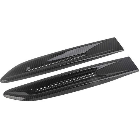 2 pièces de caches d'aération latéraux d'aile aspect fibre de carbone, compatibles avec Jaguar XF XFL XE (1/5)