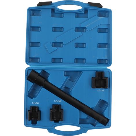 Kit 4 pièces démontage/montage rotules internes de biellette direction Saginaw, compatible FWD/RWD, outil extracteur pour véhicules à crémaillère (1/5)