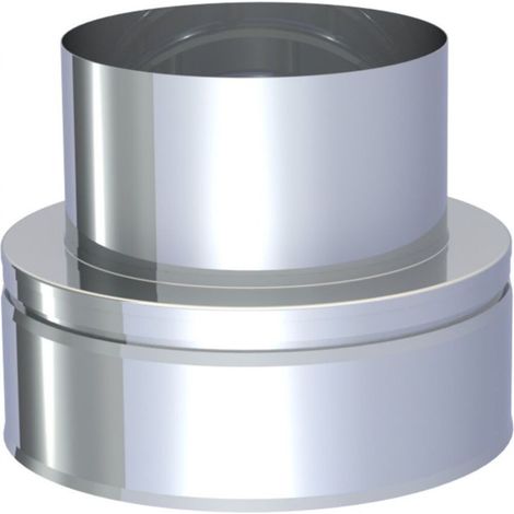 Pièce d'adaptation de D1 à E1 tuyau de fumée Ø 180 mm