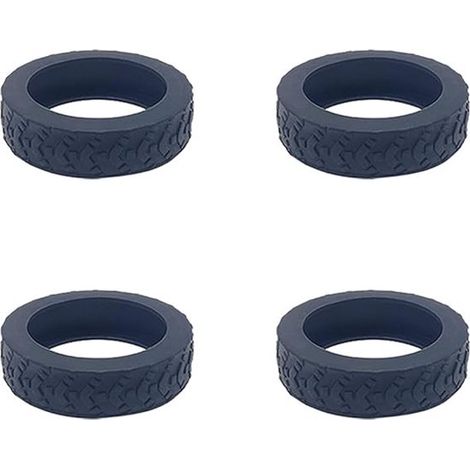 4 protections de roues en silicone pour valises et chaises de bureau