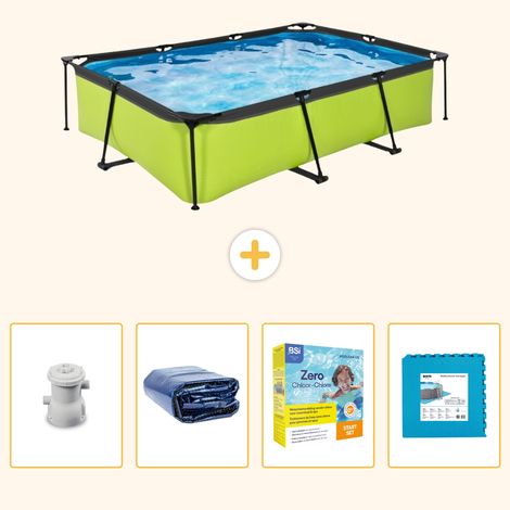 Exit-toys Piscine Exit Rectangulaire - 300x200x65 cm - 5-pièces SCB67 (1/5)