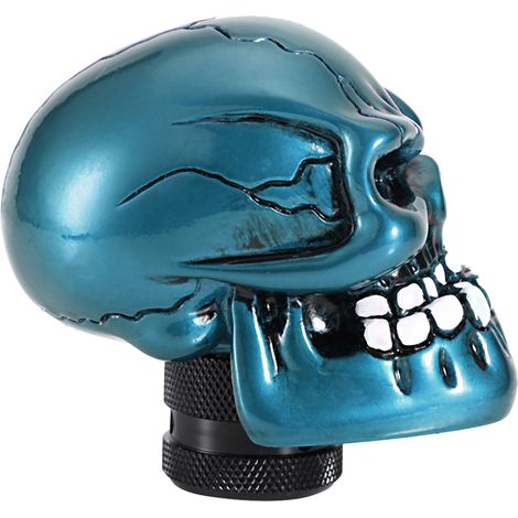 Cyanfarbener Universal-Schalthebel, modifizierter Totenkopf, individueller Schalthebel (1/5)