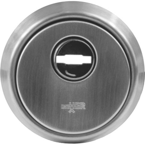 Sicherheitsrosette L200 Inox Innenteil, Edelstahl, Durchmesser 65 mm, Farbe Silber