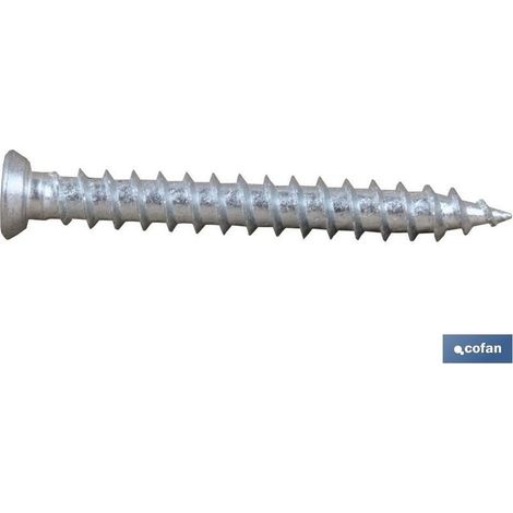 Pack de 100 vis en béton plate Torx 7,5x90 (1/2)