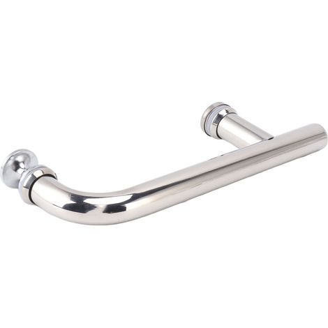 Scheunentorgriffe, dick, Schiebetürgriffe, gebogen, F-Typ, Edelstahl, robust, WC, Dusche, 202, Edelstahl (1/5)