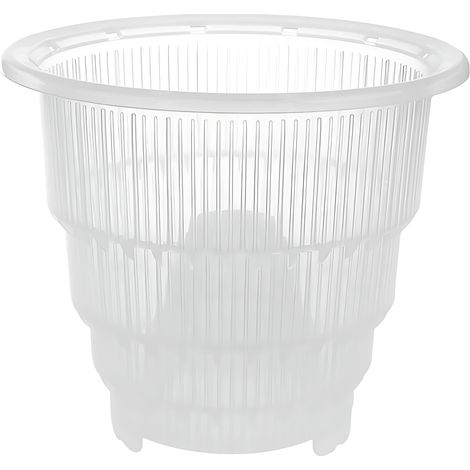 Pot à orchidée en plastique diamètre 15 cm avec colonne d'air, pot de fleur aéré pour racines saines, intérieur et extérieur–DELKEVIC