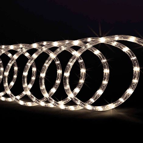 Paris Prix - Tube Lumineux Led Extérieur techno 6m Blanc Chaud (1/2)