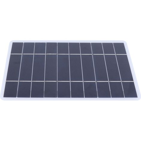 Panneau solaire polycristallin 8W 5V chargeur battery exterieure haut rendement module photovoltaique alimentation portable USB (1/5)