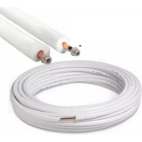 TUBO RAME COIBENTATO CLIMATIZZATORI CONDIZIONATORI 1-4 Spessore 1 mm - al metro (1/2)