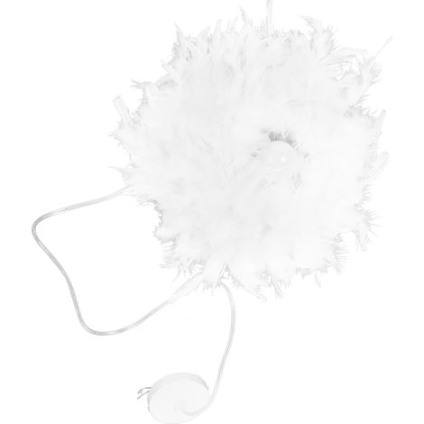Suspension moderne E27 à plumes, abat-jour en plumes, lustre, décoration pour la maison ou la chambre, 110-240 V (1/5)