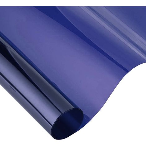 Rouleau Film Fenetre, Isolation 70%, Anti UV 99%, Bleu Foncé, Transmission 28%, Pour Maison Bureau (1/5)