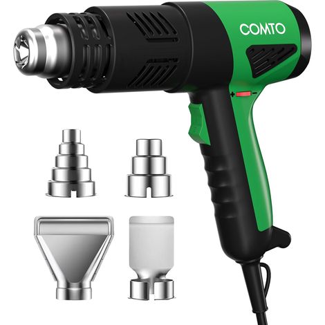 1800W Thermal Stripper - Heats in 1.5 seconds, 50°C-650°C, 2 speeds and overheat protection, with protective cover, 1.8 m cord (4 nozzles) (1/5)
