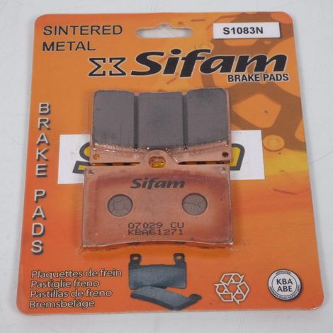 Plaquette de frein Sifam pour Moto Beta 350 M4 Sm 2007 à 2012 AV (1/3)