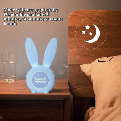 Reveil lapin réveil réveil lumineux lapin Bleu