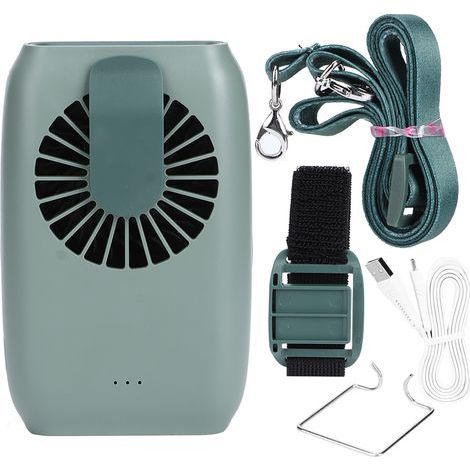 Ventilateur de Bureau Mini USB 5V Portable pour Sports Extérieurs, Maison, Ceinture et Poignet