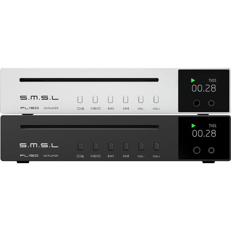 Lecteur CD,Compatible avec Les CD Standard et Mini, CD MP3.Supports RCA/3,5 mm et 4,4 mm écouteurs/Fibre Optique/Interface de Sortie coaxiale,Puce de décodage CS43198 (Noir) (1/5)