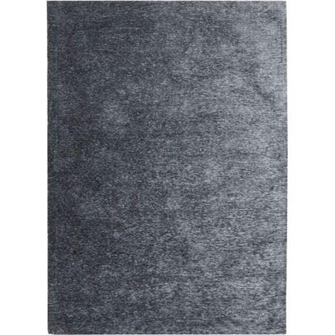 INTENSE - Tapis texturé vintage bleu cendré 120x170 (1/4)