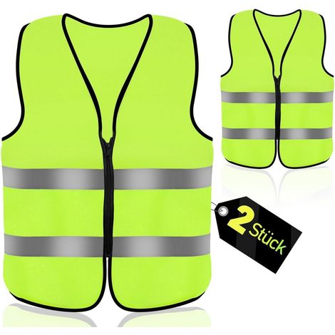 Gilets de sécurité haute visibilité pour voiture, lot de 2 (1/5)