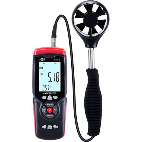Mini Digital-Anemometer Hochpräziser Windmesser Handheld-Laufrad-Windgeschwindigkeitssensor-Anemometer GT8913