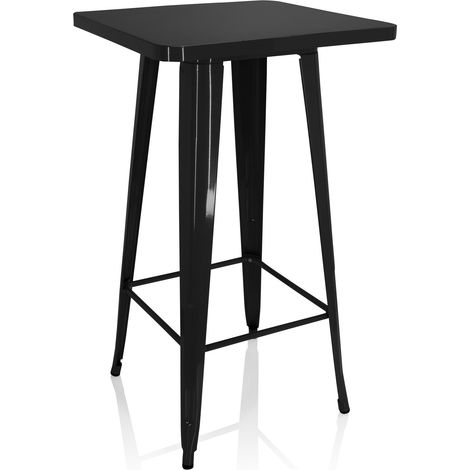 [GEBRAUCHT] B-Ware hjh OFFICE Bartisch Tisch Bar VANTAGGIO HIGH T schwarz Stahl vierfußgestell (1/2)
