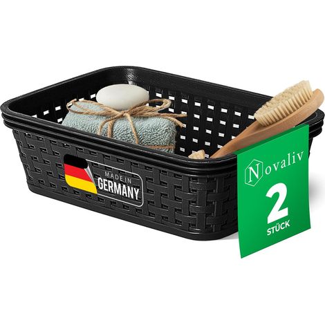 2x Novaliv Aufbewahrungsbox 2x Aufbewahrungskorb Rattan (1/5)