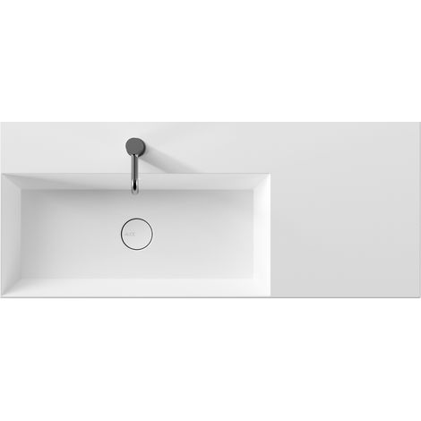 Lavabo Spy appoggio/sospeso cm. 101x46 rettangolare con vasca a