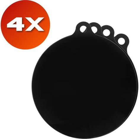 Protection pour induction - Résistant jusqu'à 240°C - 22 CM - Silicone - noir - Sous-plat - Ensemble de 4 (1/5)