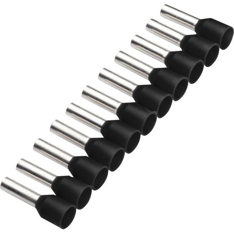 Cimco 187503 Capocorda 1.5 mm² Parzialmente isolato Nero 500 pz.