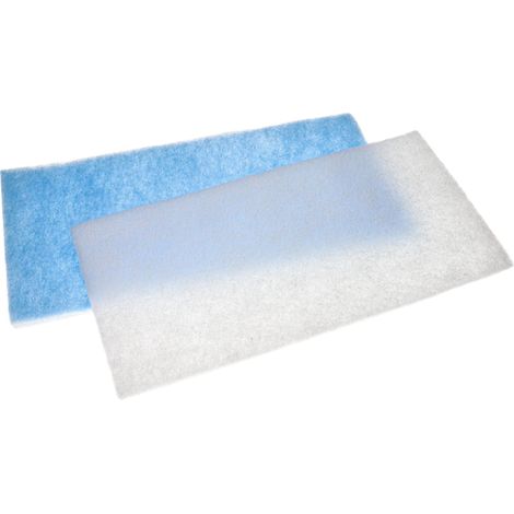vhbw 2x Filter compatible with WilTec 420 Extraction System - Exchange Filter White Light Blue