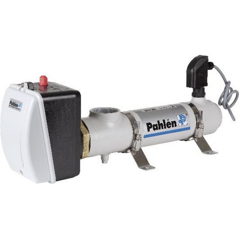 Pahlen Elektroheizer Kompakt / Heizstab aus Incoloy 3 kW mit Durchflussschalter