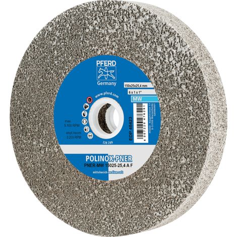 PFERD TOOLS POLINOX verpresstes Vlies-Rad PNER Ø 150x25 mm Bohrung-Ø 25,4 mm Mittelweich A Fein für Finish