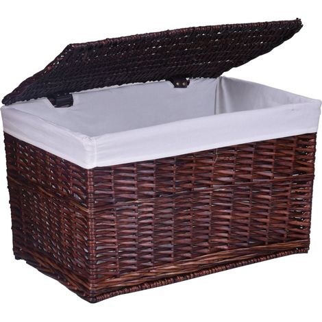 Baule in vimini marrone 65 L (1/5)