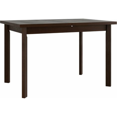 Mesa Victorville 131, Nuez, 78x80x120cm, Alargamiento, Aglomerado laminado, Madera