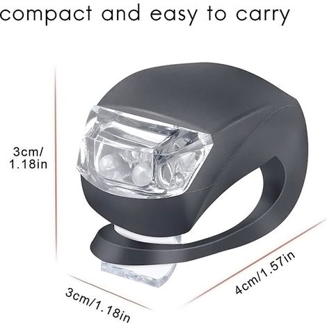 6 Stück LED-Leuchten für sicheres Fahren bei Nacht, Frosch-Design, geometrische Front- und Rücklichter (1/5)