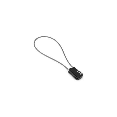 Cadenas à Cable Rétractable, Cadenas à Combinaison Numérique avec 41 cm Cable pour Moto Vélo Snowboard Skis Valises, Noir (1/5)